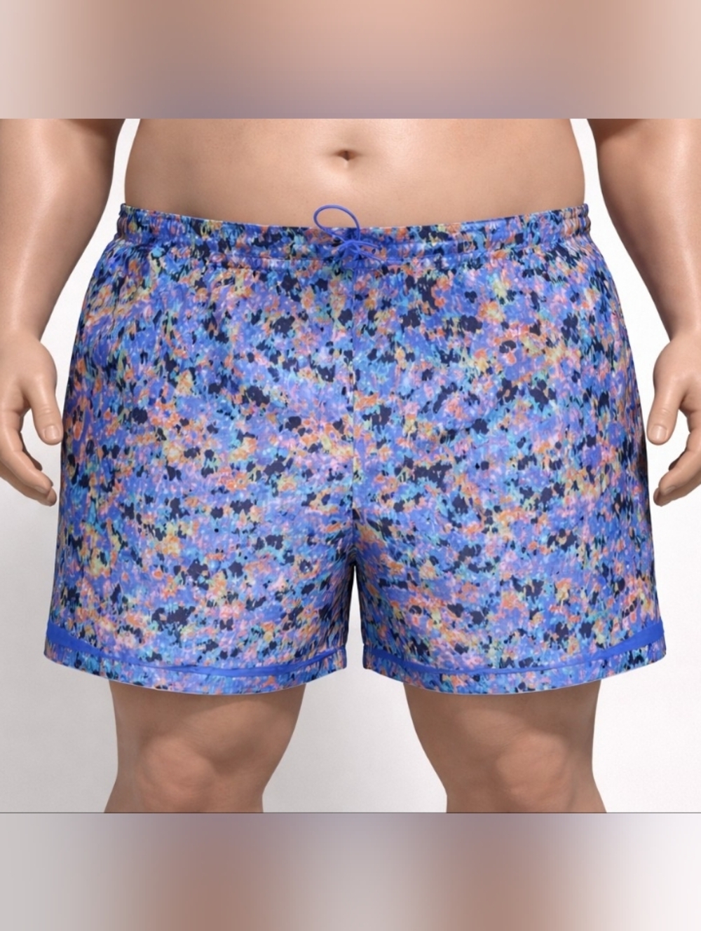 Athletic Works Vibrant Blue and Orange Shorts Mens 3XL NWOT